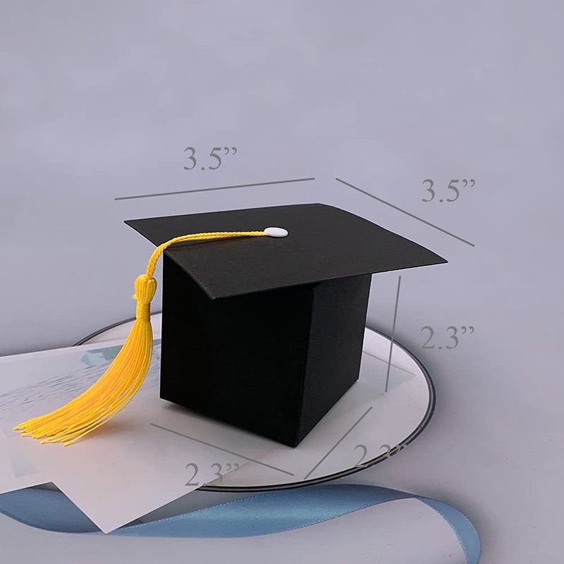 Suponey 30 Pcs Graduation Favor Boxes Graduation Party Gift Boxes Candy Boxes Graduation Cap Boxes Decorations Graduation Keepsake - Image 5